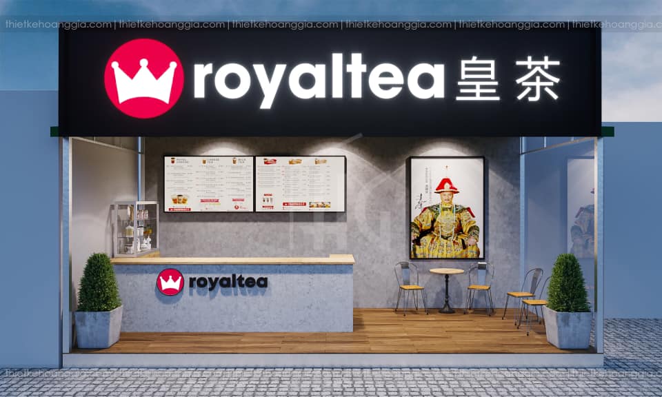 thiet ke quan tra sua royaltea dien bien 1